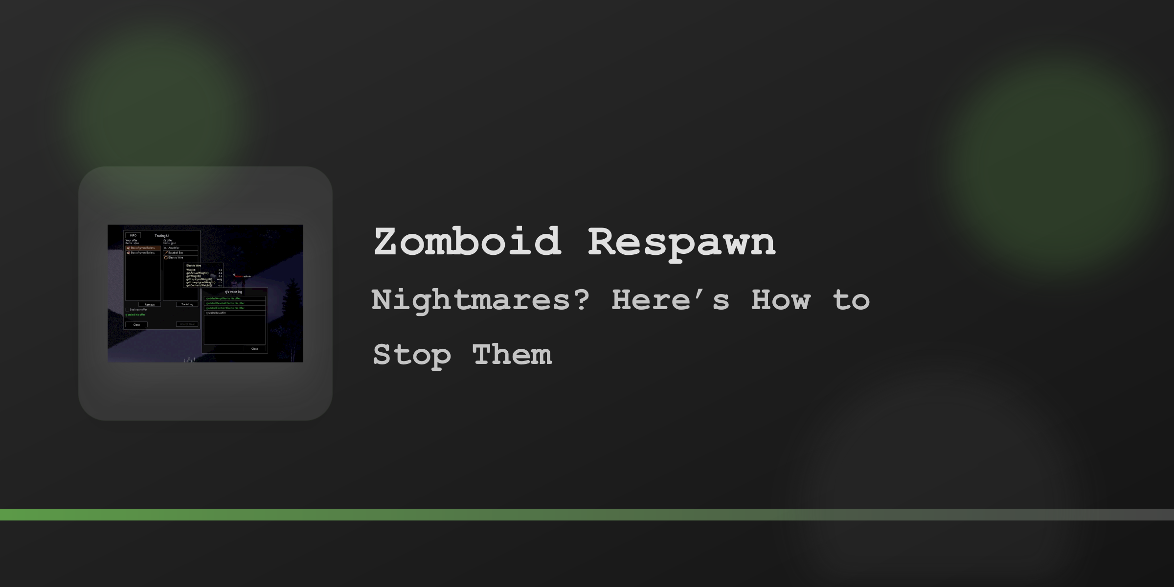 Обложка руководства о возрождении в Project Zomboid