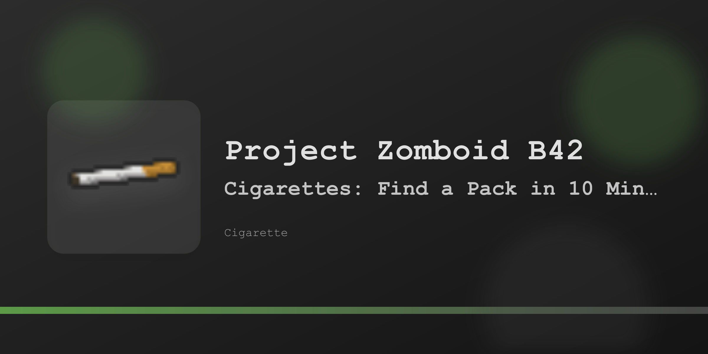 Поиск сигарет в Project Zomboid B42.