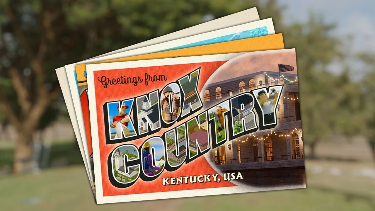 Открытка с надписью Knox Country, Kentucky