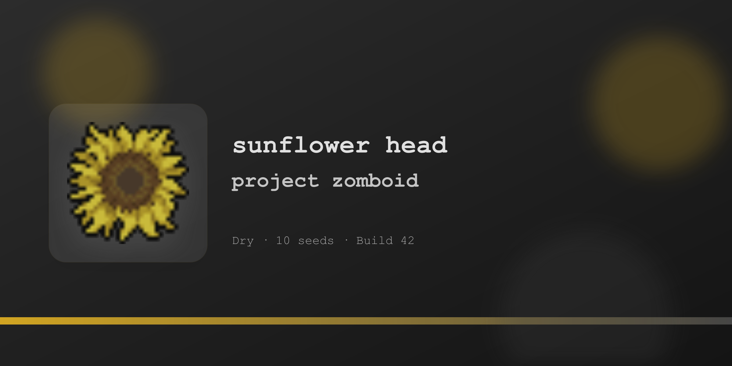 Корзинка подсолнуха в Project Zomboid