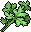 Игровой значок Cilantro: ветка с фигурными зелёными листьями