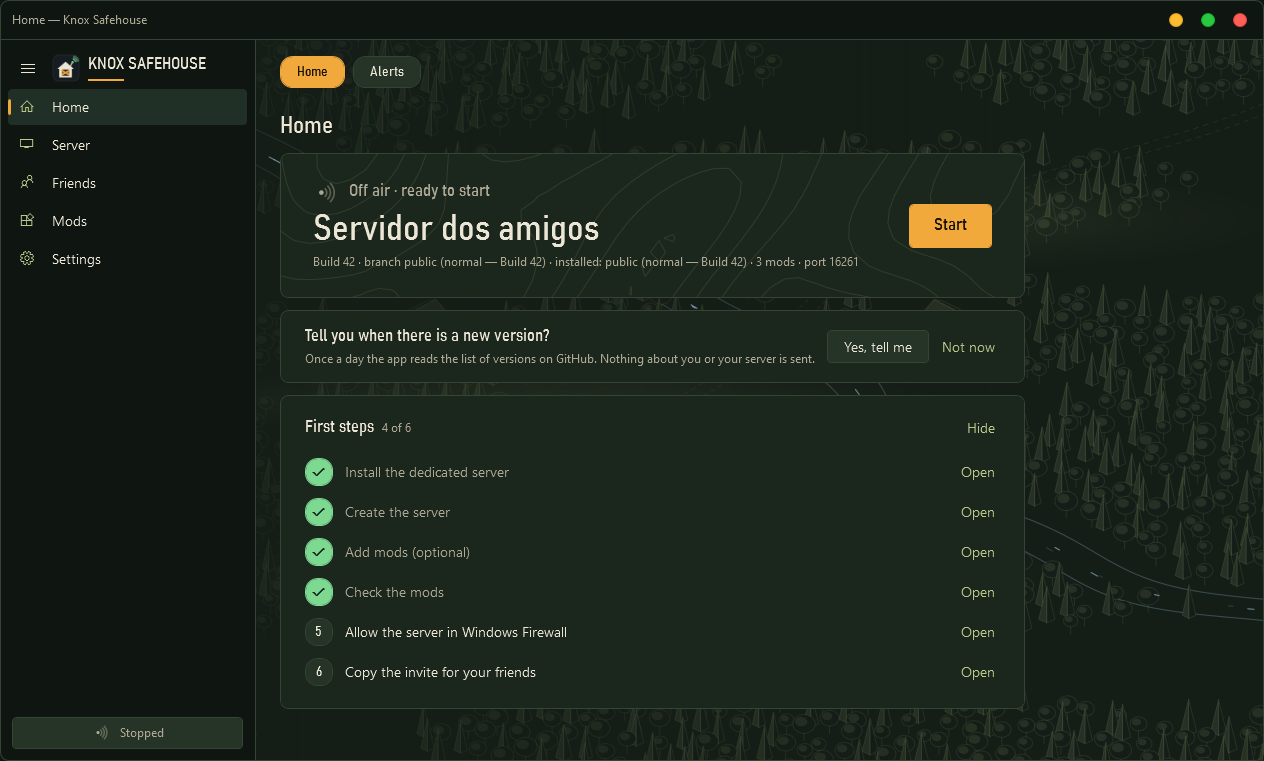 Тема Riverside forest из релиза Knox Safehouse